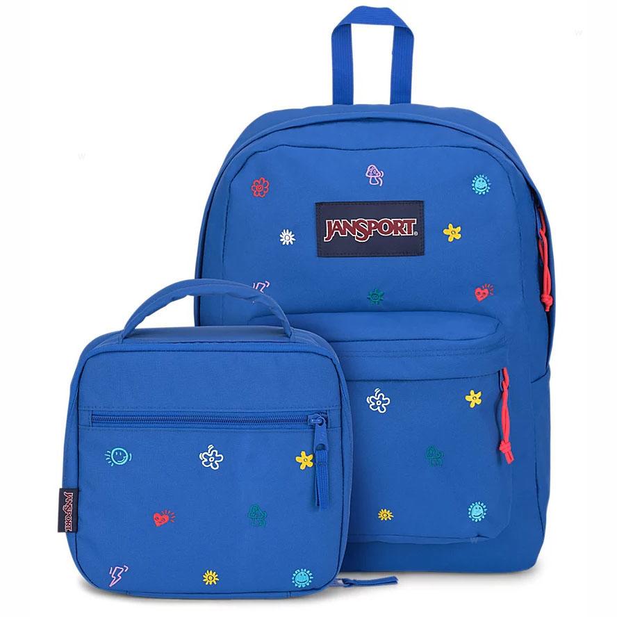 Sac à Dos Scolaire JanSport KIDCORE CHARMS BUNDLE Bleu | EUR-62351909